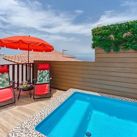 Bungalow Private Pool Bbq Air Conditioning Stunning Ocean View Costa Adeje  ภายนอก รูปภาพ