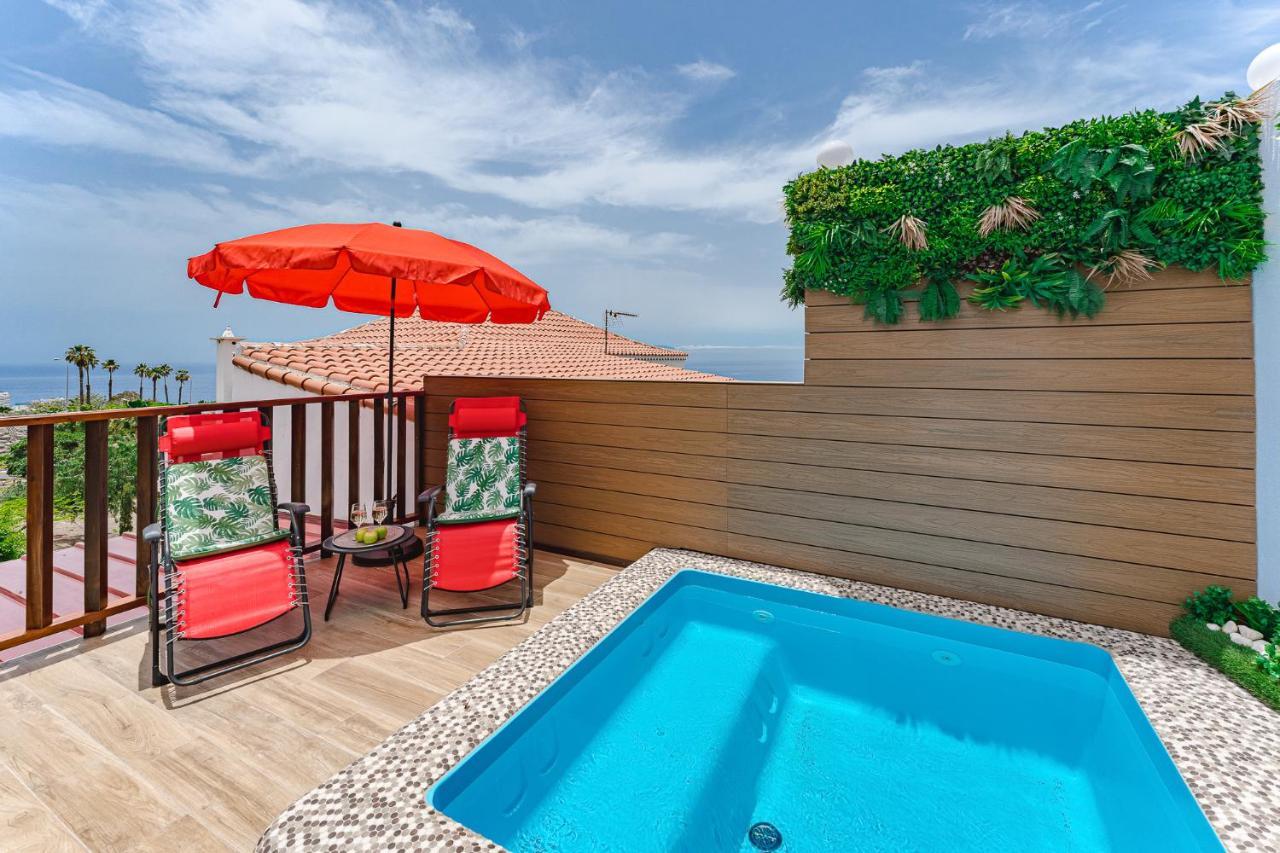 Bungalow Private Pool Bbq Air Conditioning Stunning Ocean View Costa Adeje  ภายนอก รูปภาพ