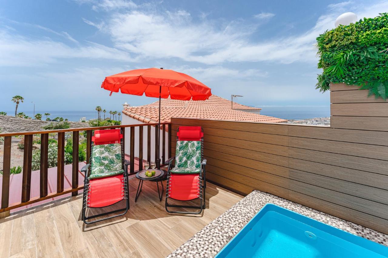 Bungalow Private Pool Bbq Air Conditioning Stunning Ocean View Costa Adeje  ภายนอก รูปภาพ