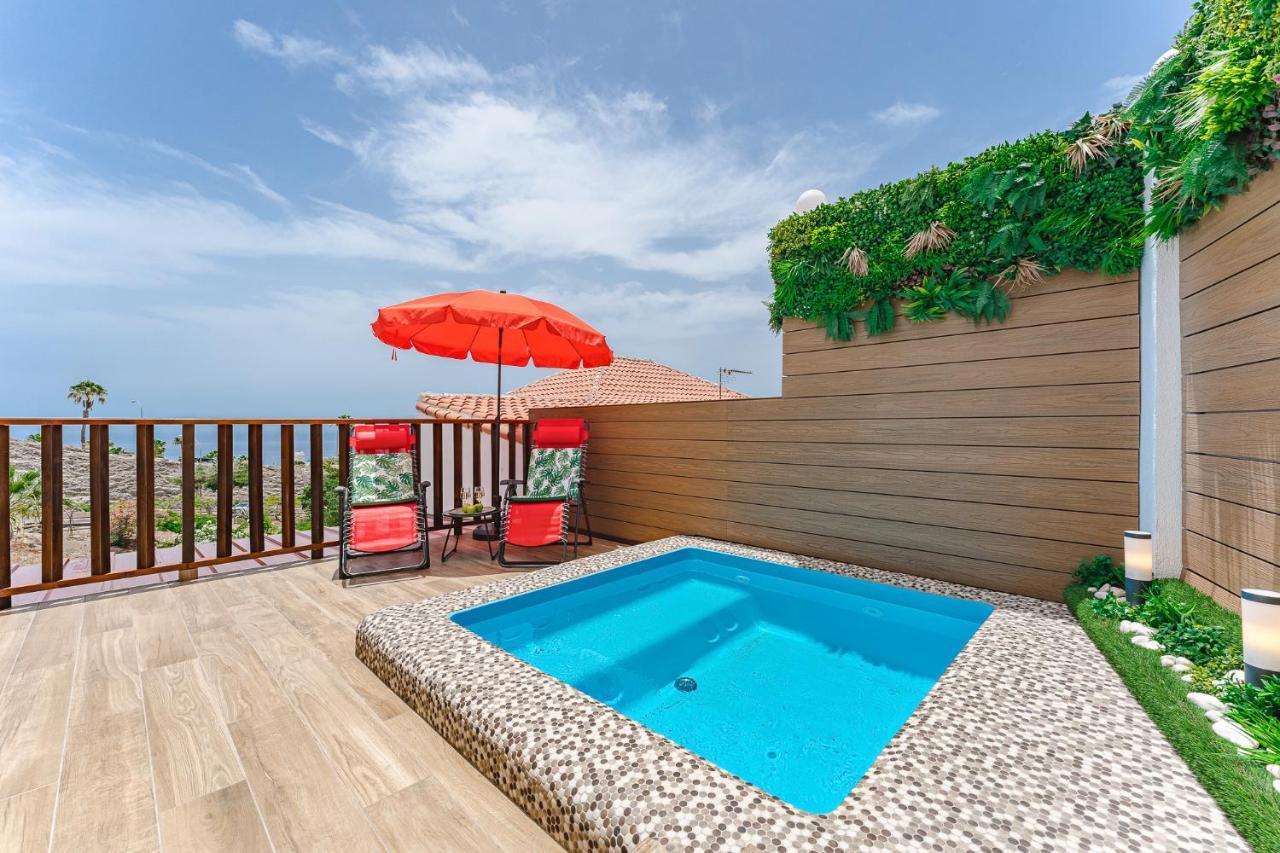 Bungalow Private Pool Bbq Air Conditioning Stunning Ocean View Costa Adeje  ภายนอก รูปภาพ